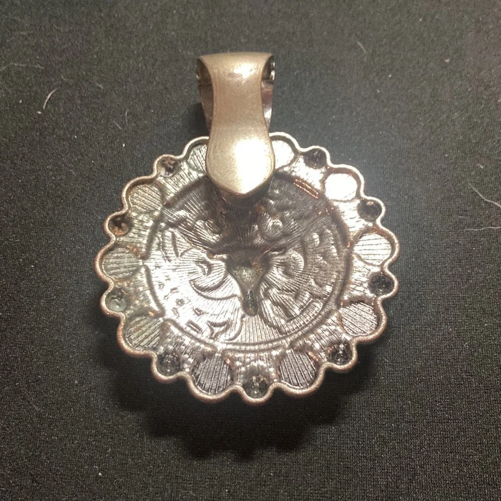 Very Large Coral Cluster Pendant old and Vintage  longhorn custom made pendant - Picture 4 of 8